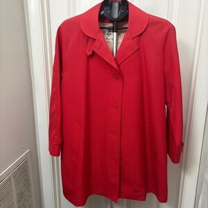 Stylish Red Trench Coat